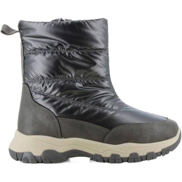 Winterstiefel Front-Zip Silber